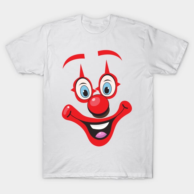 Clown Face T-Shirt by nickemporium1